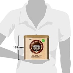 NESCAF Gold Blend Coffee 26.4 Ounce Premium Roasted Beans Convenience Tin
