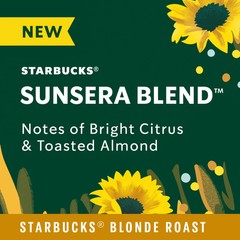 Starbucks Sunera Blend, Arabica Coffee Beans, Light Roast Whole Bean Coffee, 12