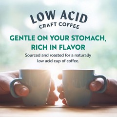 Low Acid Dark Roast Whole Bean Coffee Honduras Notes Caramel Chocolate 12 oz