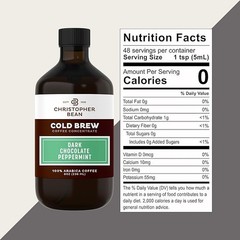 Christopher Bean Dark Chocolate Peppermint Bark Cold Brew Coffee Concentrate