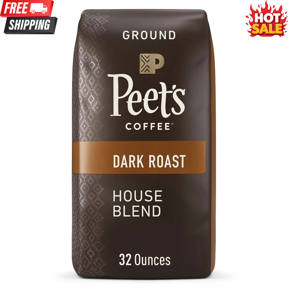 Peet’s Coffee Major Dickason’s Blend, Dark Roast Whole Bean Coffee 32oz Bag New