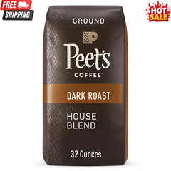 Peet’s Coffee Major Dickason’s Blend, Dark Roast Whole Bean Coffee 32oz Bag New