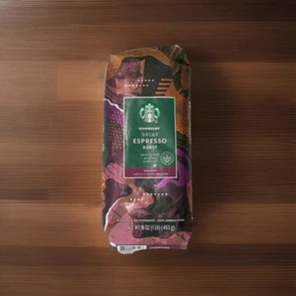 Starbucks Decaf Espresso Dark Roast Whole Bean Coffee 1lb / 16oz Bag Exp 2026