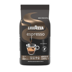 Lavazza Espresso Whole Bean Coffee, 100% Arabica, 2.2 lb Bag Medium Roast