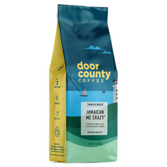 Door County Coffee Jamaican Me Crazy® Flavored Whole Bean – 10 Oz Bag – Medium R