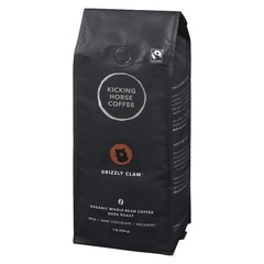 Kicking Horse Organic Fairtrade Dark Roast Whole Bean Coffee, Grizzly Claw