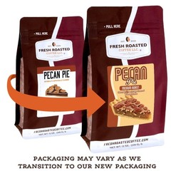 Pecan Pie Flavored Coffee Medium Roast Kosher Whole Bean Freshly Baked 12 oz