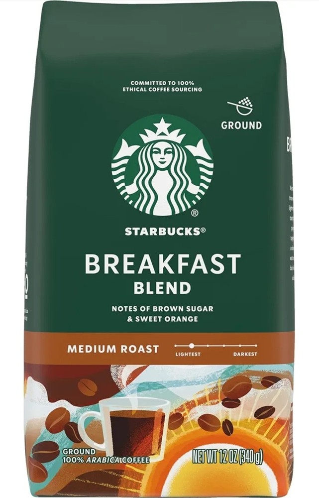 Starbucks Whole Bean Coffee Medium Roast 12 Oz. 2 Packs