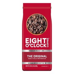 Eight O’Clock The Original 100% Whole Bean Coffee, Medium Roast, Kosher, 32 Oz