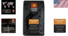 Southern Pecan Whole Bean Coffee – Rich Medium Roast, 2 lb Flavored Indulgence