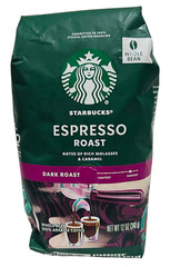 Starbucks Espresso Roast Dark Roast Whole Bean Coffee 12 oz