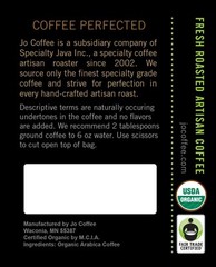WILD JO: 12 oz, Dark French Roast Organic Coffee, Ground Coffee, Bold Strong