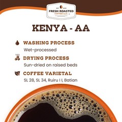 Kenya Aa 5 Lb 80 Oz Meddark Roast Kosher Whole Bean