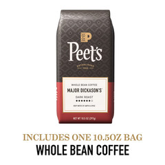 Peet’s Coffee Major Dickason’s Blend Premium Dark Roast Whole Coffee Beans, Arab