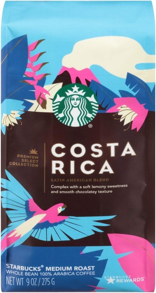 Starbucks Costa Rica Single Medium Roast Origin Whole Bean Coffee, 255g