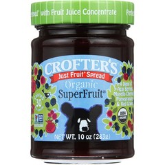 Crofter’S Just Fruit Organic Superfruit Spread 10 Oz Jar Jam 6 Pack