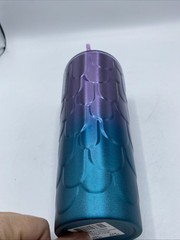Starbucks 2022 Spring Purple Twilight Ombre Mermaid Scales 24 oz Tumbler Cup