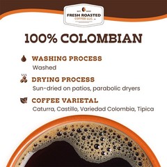 100% Colombian Medium Roast Kosher Whole Bean Arabica Coffee 2 lb 32 oz Bag Item