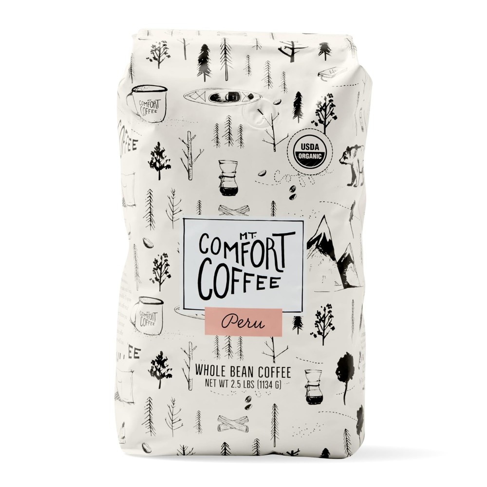 Mt. Comfort Coffee Organic Peru Medium Roast, 2.5 Pounds 40 Ounce (Pack of 1)