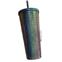 NWT Starbucks Multicolor Iridescent Studded Tumbler Drinkware Size 24oz
