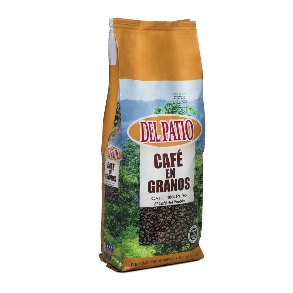 BEANS COFFEE PUERTO RICO DEL PATIO 2.2 LBS BEANS (2 PACKS)