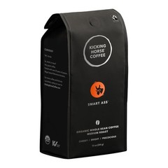 Kicking Horse Coffee Smart Ass, Medium Roast, Whole 10 Ounce (Pack of 6)