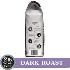 Dark Roast Whole Bean Coffee Sumatra Blend 2 Lb