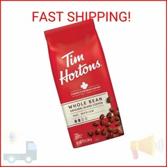 Tim Hortons Whole Bean Original, Medium Roast Coffee, Made with 100% Arabica Bea