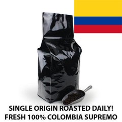 Colombia Supremo Fresh Roasted Arabica Coffee Beans – 2, 5, and 10 lb Sizes