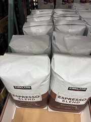 2pack Kirkland Signature Espresso Blend Whole Bean Coffee Dark Roast, 2.5 Pounds