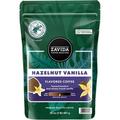 Zavida Coffee Whole Bean Coffee, Hazelnut Vanilla (32 oz.) Great Price