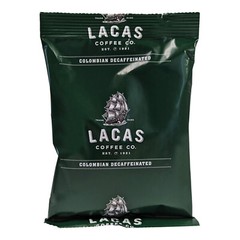 Lacas Coffee 100% Colombian Decaf Coffee Packet 2.5 oz. – 42/Pieces
