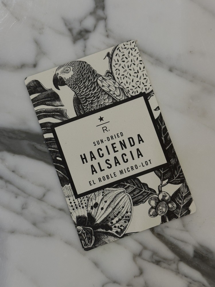 NEW STARBUCKS RESERVE Roastery Exclusive HACIENDA ALSACIA Card Only