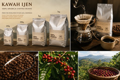 Kawah Ijen Arabica Coffee Beans 250g | Fresh Roasted Indonesian Specialty Whole