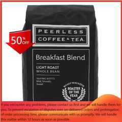 Peerless Breakfast Blend Light Roast Whole Bean Coffee – 32oz