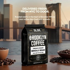 FRENCH ROAST Whole Bean Coffee – DARK ROAST – For A Classic Black Coffee, Bre…