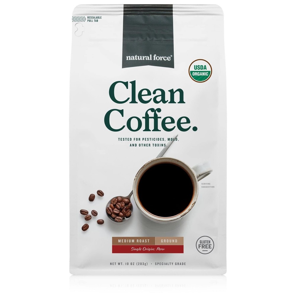 Natural Force Organic Clean Coffee Classic, Mold & Mycotoxin Free, Lab Teste…