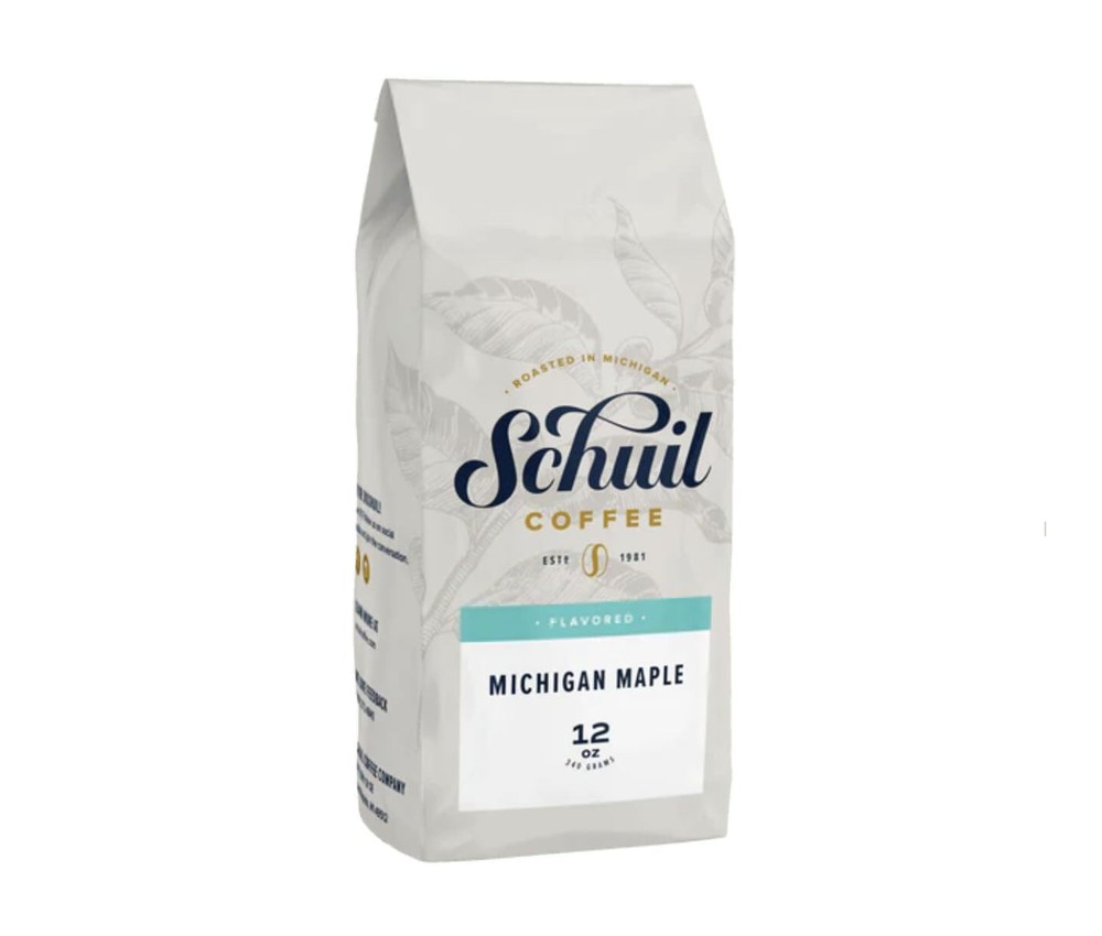 Schuil Michigan Maple Whole Bean Coffee 12oz – Fair Trade, Medium Roast