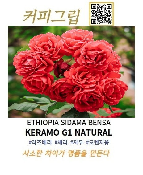 KERAMO Natural (Ethiopia Sidama ) – Korea light roast whole bean coffee 100g