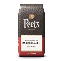 Premium Dark Roast Whole Bean Coffee Arabica 10.5 oz Bag Fresh Ground Brew Rich