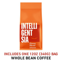 Coffee, Light Roast Whole Bean Coffee – House Blend 12 Ounce Bag
