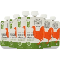 Serenity Kids Turkey Rosemary Baby Food Pouch With Carrots Zucchini 5G 6 Pack