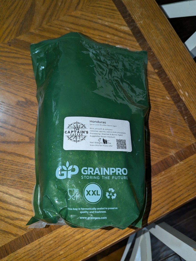 Honduras Peach-Infused Barrel-Aged Green Coffee Beans (1 lb)