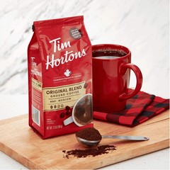 Tim Hortons Original Blend, Medium Roast Ground Coffee, 12 Ounce (Pack of 6)