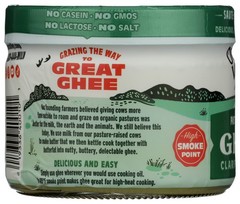 Organic Valley Clarified Butter Ghee 7.5 Oz Jar Oil 12 Pack