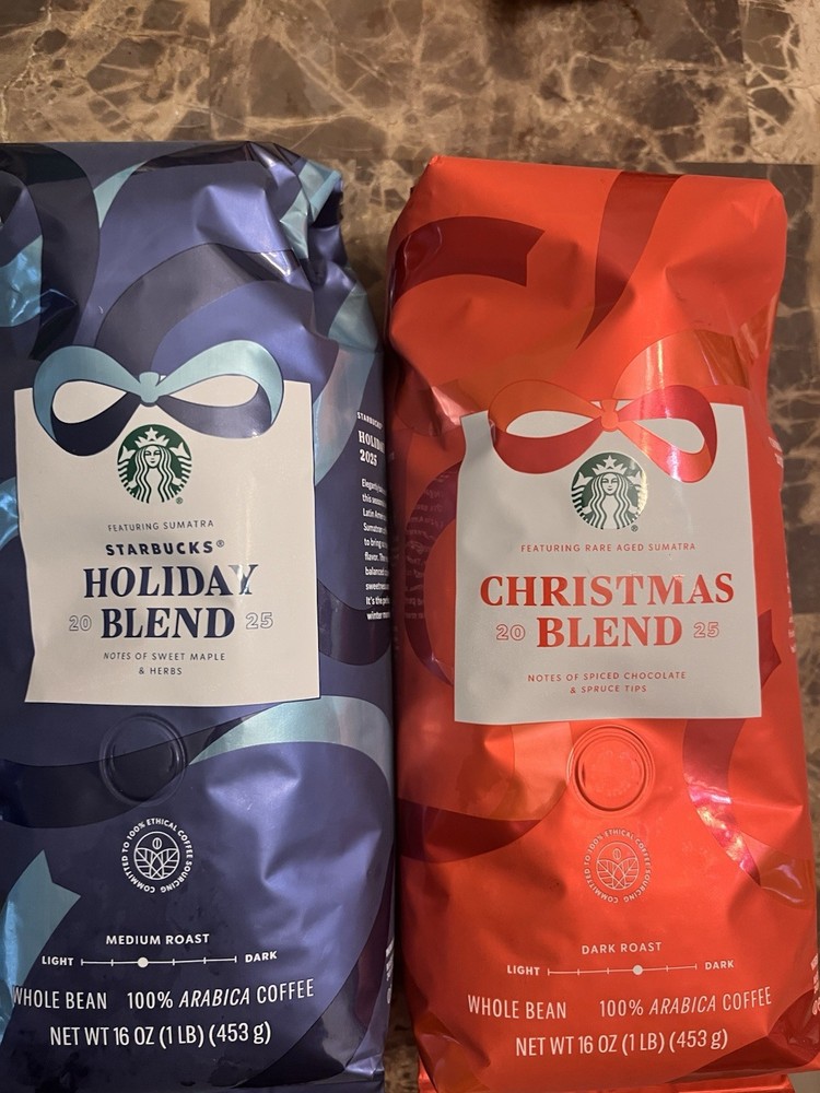 Starbucks Coffee Beans Holiday And Christmas Blend