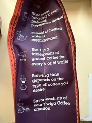 Twiga Ethiopian Yirgacheffe Coffee Beans – Organic Medium – Best By 06/20/2026