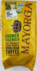 Mayorga USDA Organic Coffee Cafe Arabica Dark Roast Whole Bean, 2 Pounds