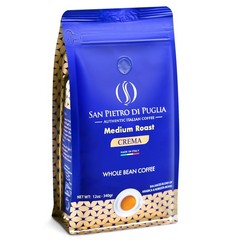 5 Packs 12oz Whole Bean Coffee Medium Roast Crema Arabica Robusta Blend Low Acid