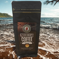 250g Cherry Coffee Roasted Ground Beans Peru Coffee Home Flavor Perfect Fun Gift